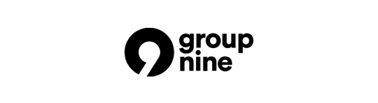 GroupNine logo ribbon